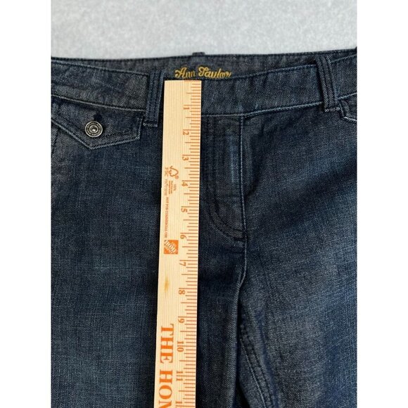 Ann Taylor Modern Fit Size 12 P Lindsey Waist Jeans Wide Leg - Picture 9 of 12
